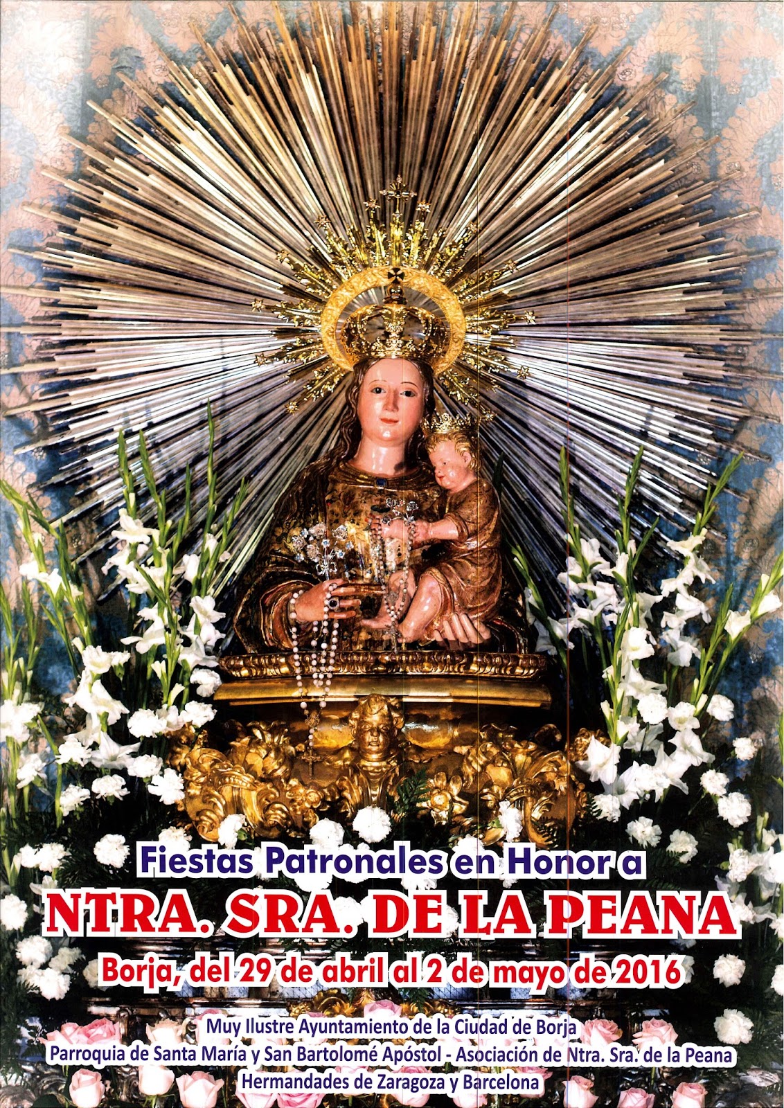 Fiestas patronales en honor a Nuestra Señora de la Peana 2016 Borja